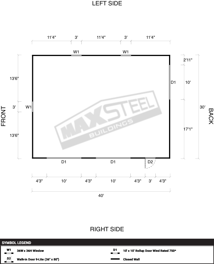 Triple Wide (26' - 30' wide) 30x40 - Image 2