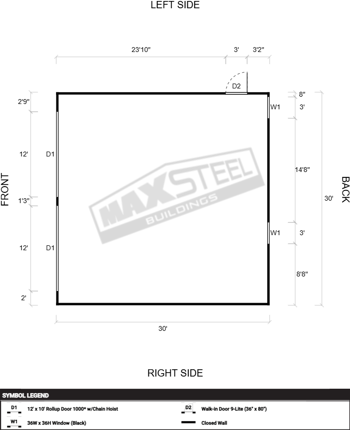 Triple Wide (26' - 30' wide) 30x30 - Image 2