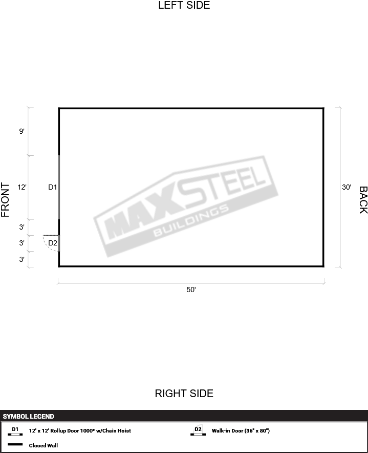 Triple Wide (26' - 30' wide) 30x50 - Image 2