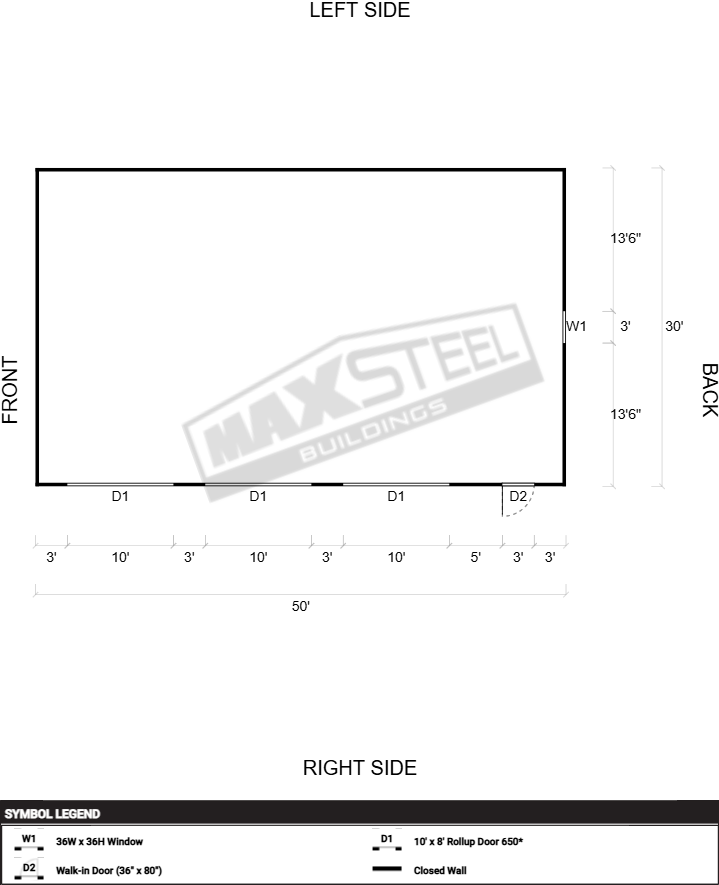 Triple Wide (26' - 30' wide) 30x50 - Image 2