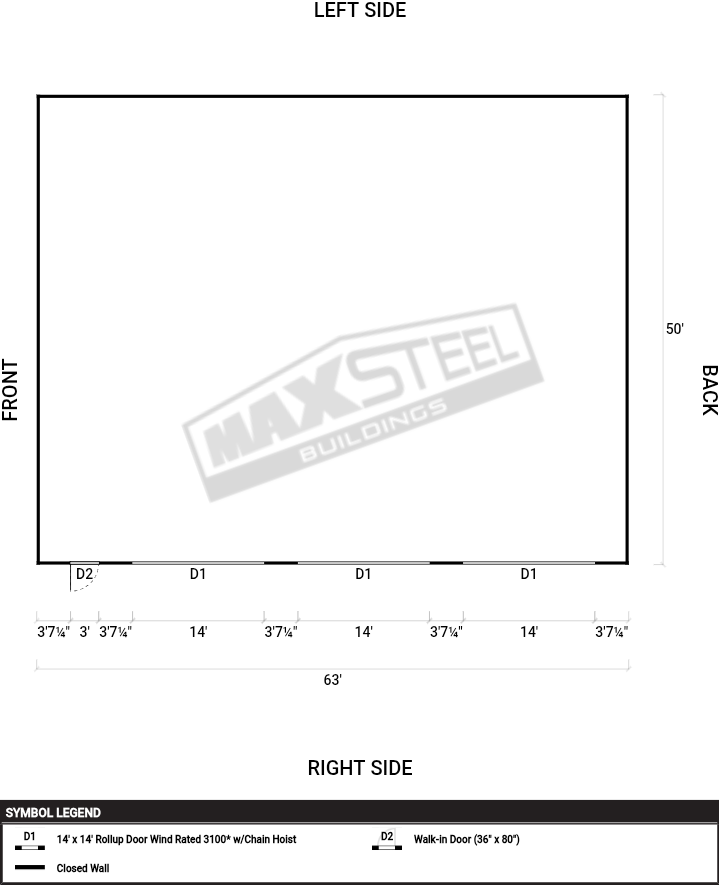 Industrial (42' - 60' wide) 50x63 - Image 2
