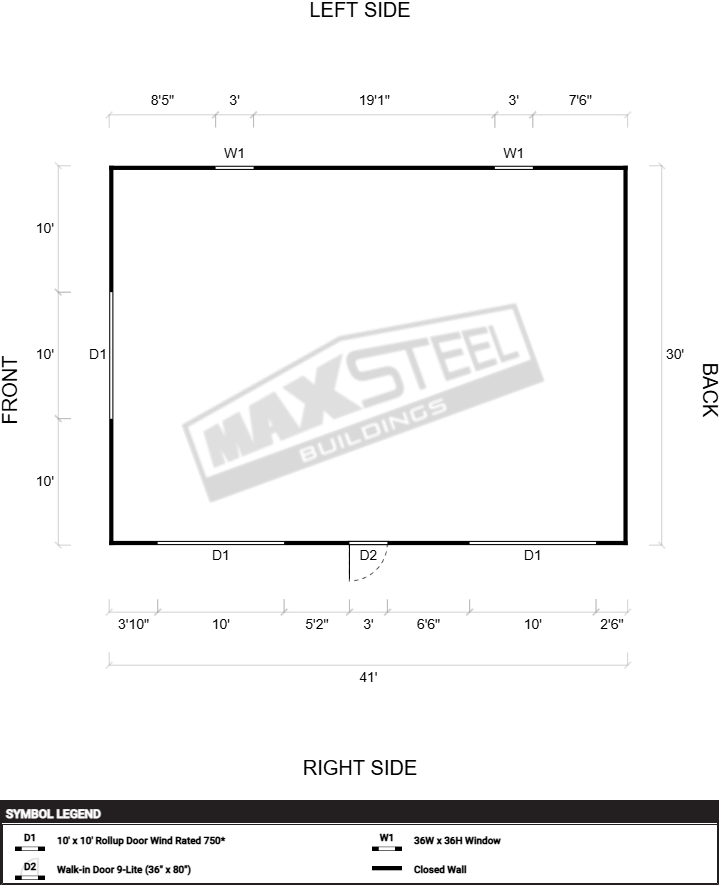Triple Wide (26' - 30' wide) 30x41 - Image 2