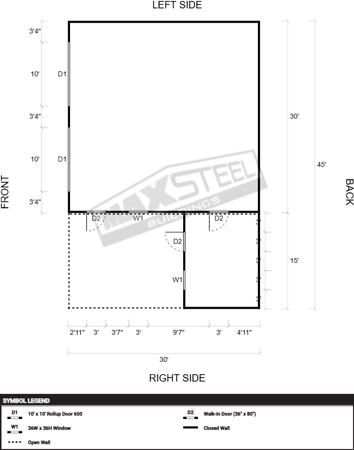 Triple Wide (26' - 30' wide) 30x30 - Image 2