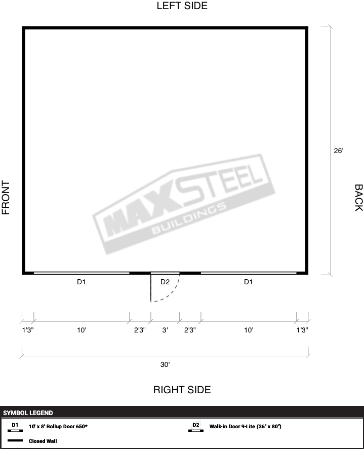 Triple Wide (26' - 30' wide) 26x30 - Image 2