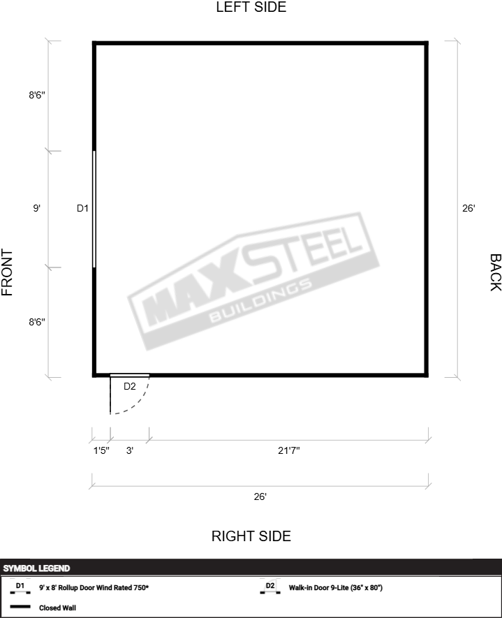 Triple Wide (26' - 30' wide) 26x26 - Image 2
