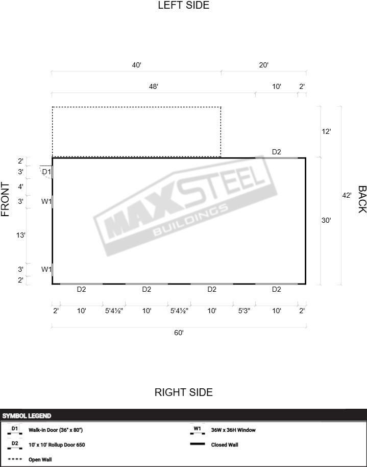 Triple Wide (26' - 30' wide) 30x60 - Image 2