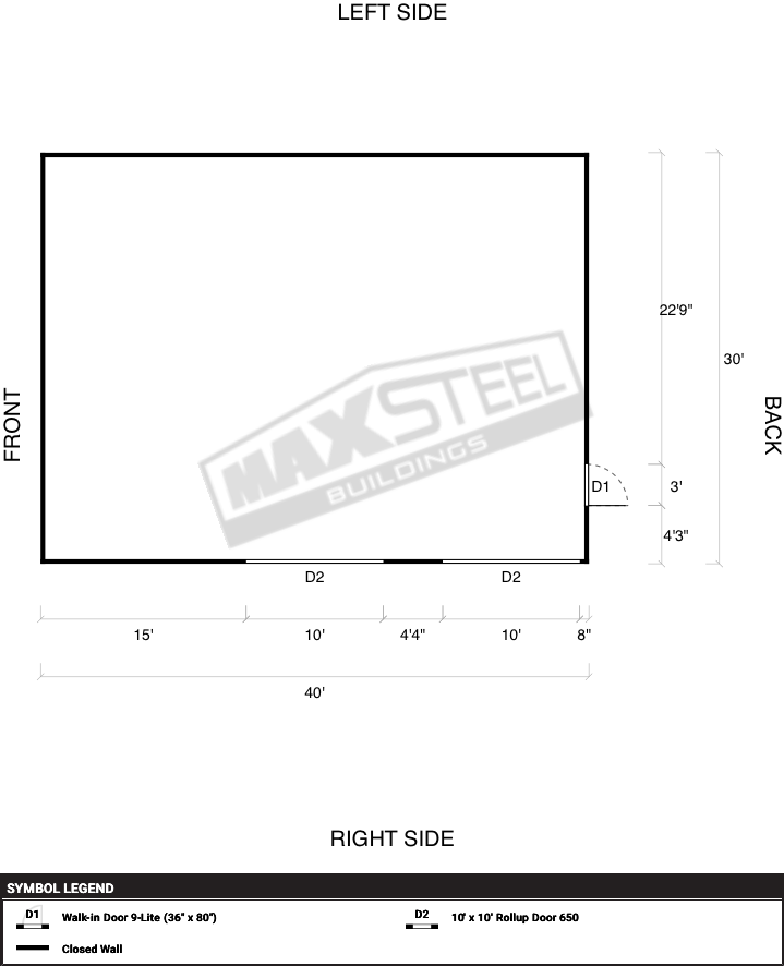 Triple Wide (26' - 30' wide) 30x40 - Image 2