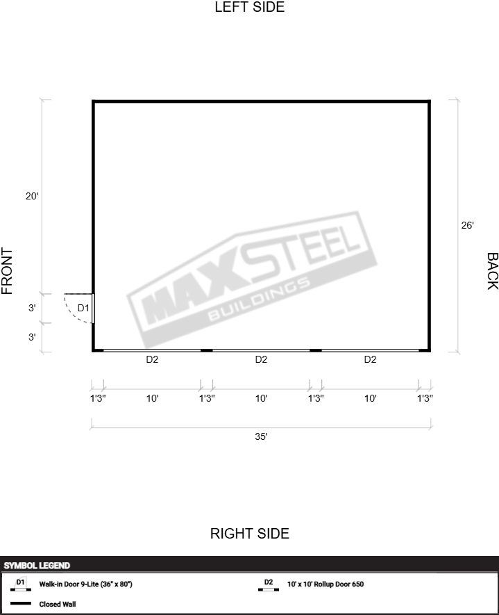 Triple Wide (26' - 30' wide) 26x35 - Image 2