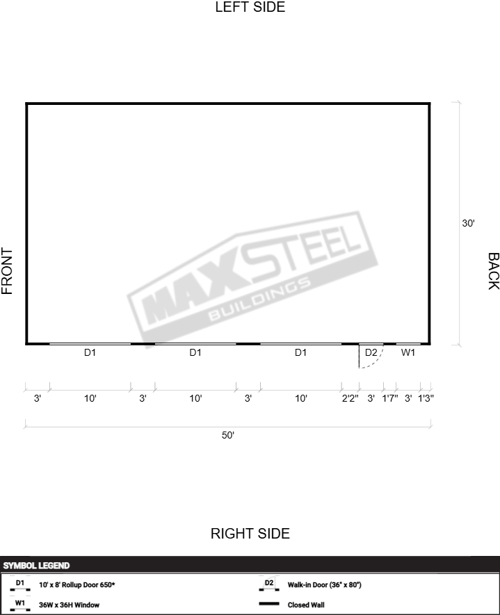 Triple Wide (26' - 30' wide) 30x50 - Image 2