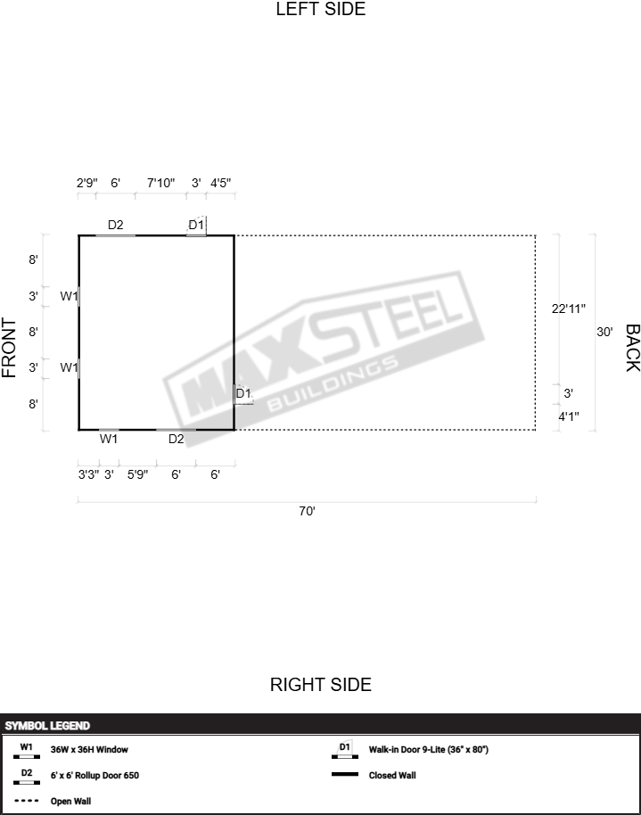 Triple Wide (26' - 30' wide) 30x70 - Image 2