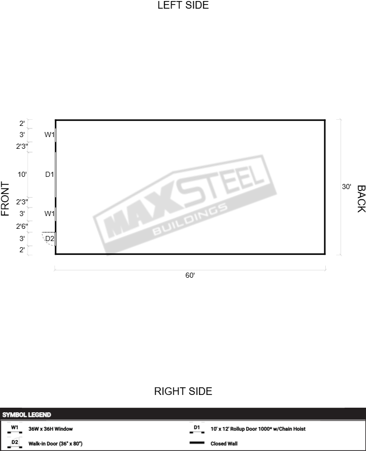 Triple Wide (26' - 30' wide) 30x60 - Image 2