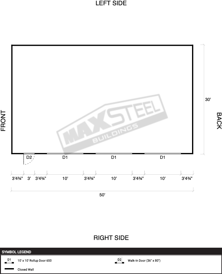 Triple Wide (26' - 30' wide) 30x50 - Image 2