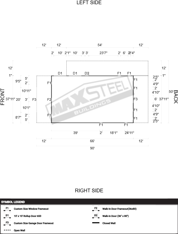 Commercial (32' - 40' wide) 38x66 - Image 2