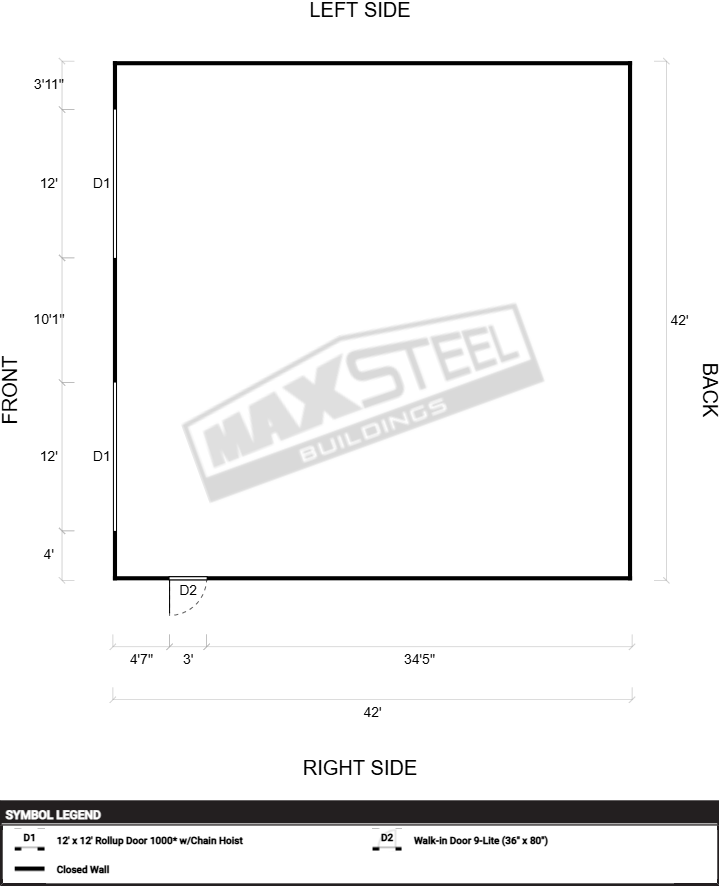 Industrial (42' - 60' wide) 42x42 - Image 2