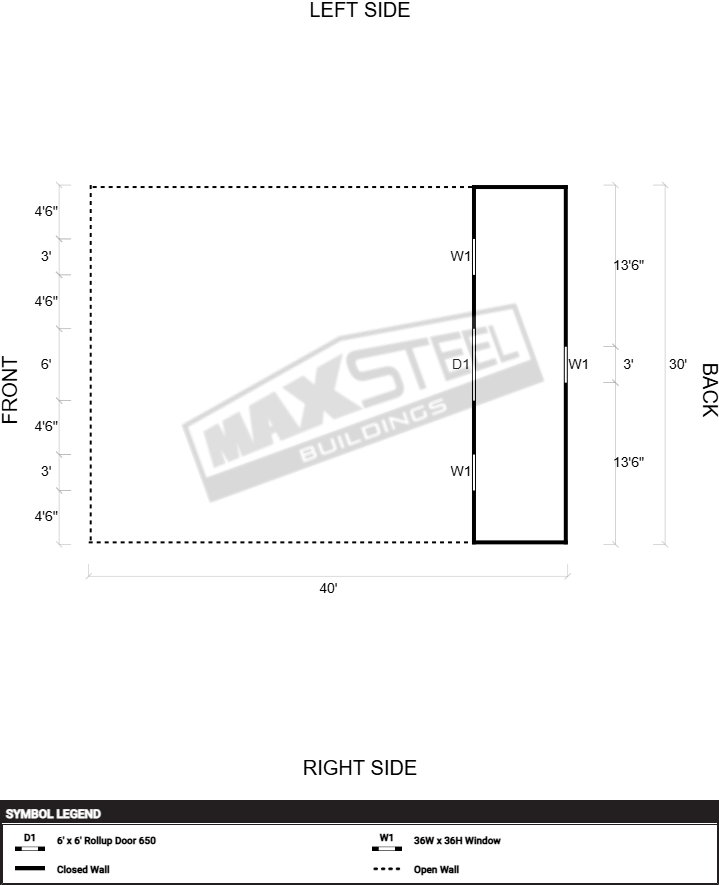 Triple Wide (26' - 30' wide) 30x40 - Image 2