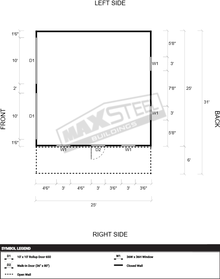 Triple Wide (26' - 30' wide) 25x25 - Image 2