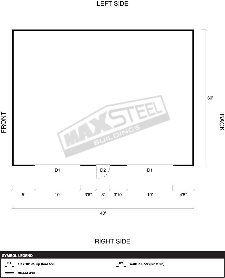 Triple Wide (26' - 30' wide) 30x40 - Image 2