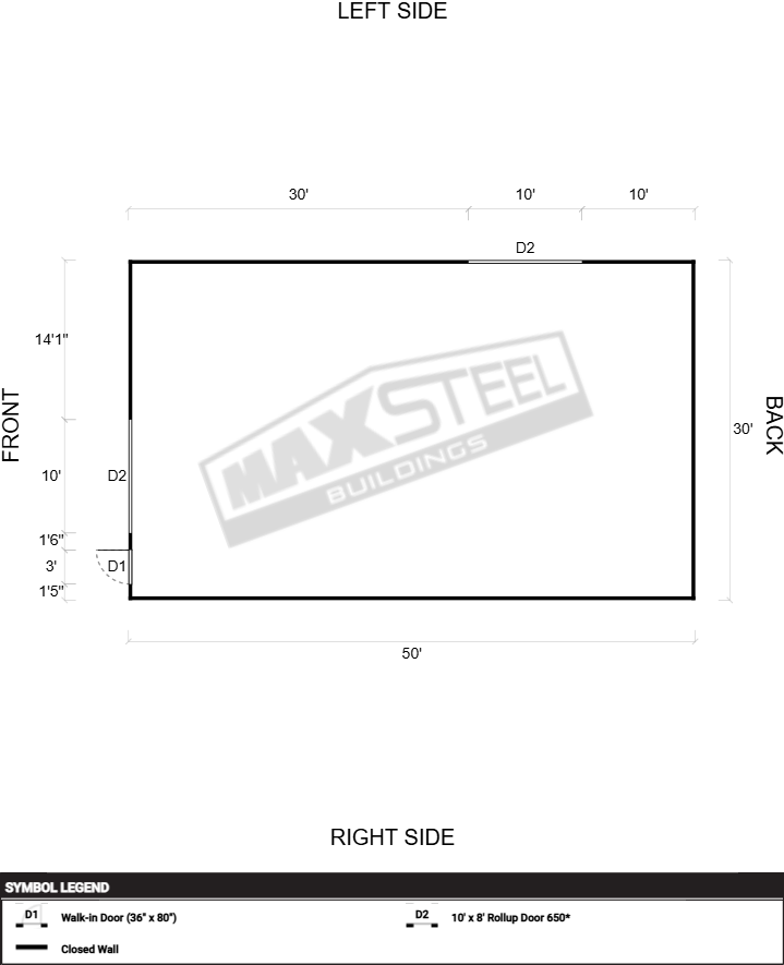 Triple Wide (26' - 30' wide) 30x50 - Image 2