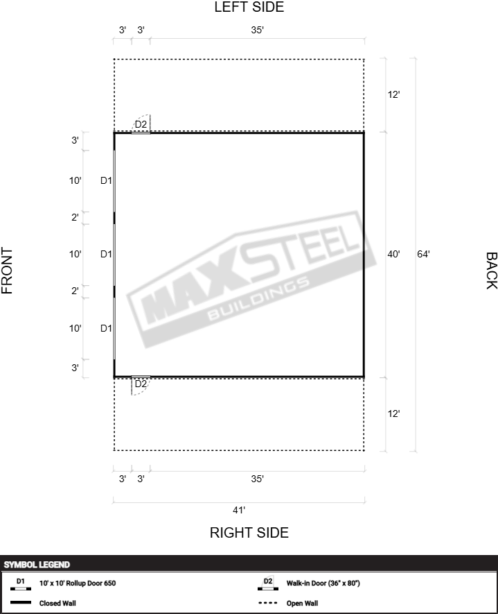 Commercial (32' - 40' wide) 40x41 - Image 2