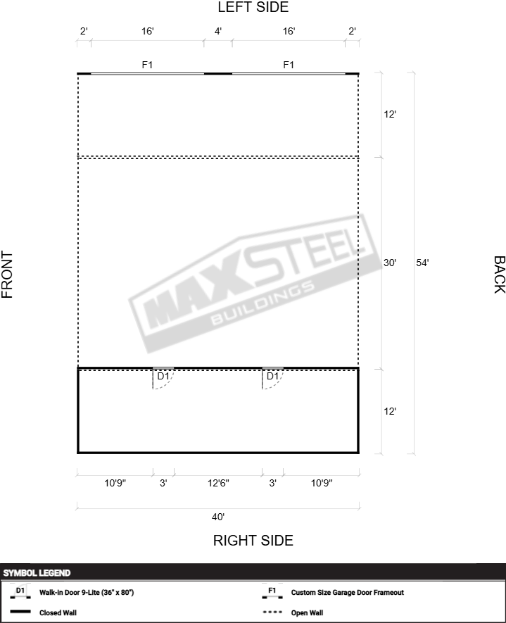 Triple Wide (26' - 30' wide) 30x40 - Image 2