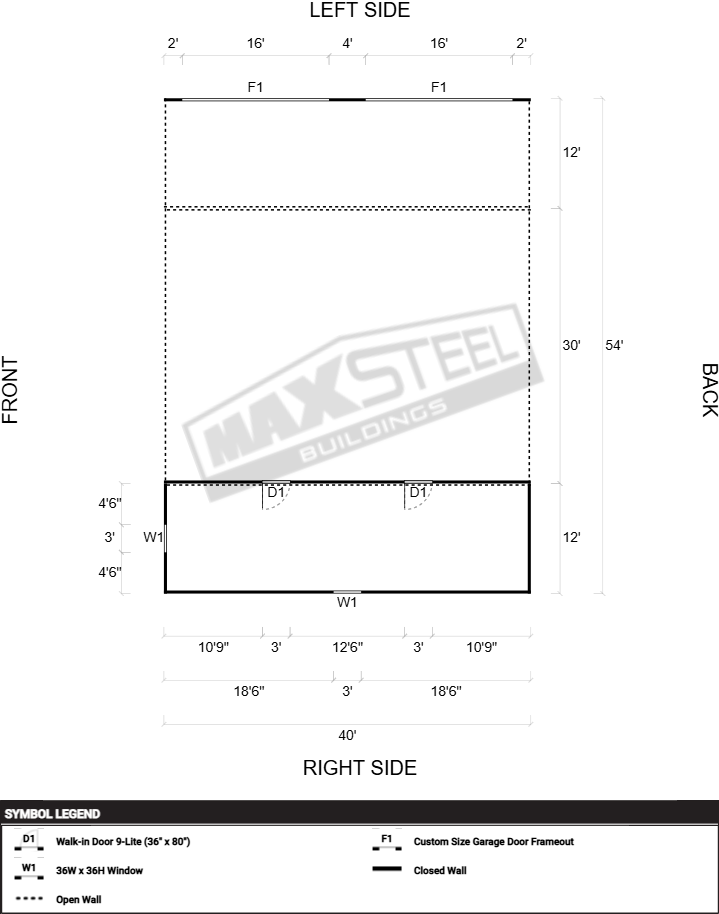 Triple Wide (26' - 30' wide) 30x40 - Image 2