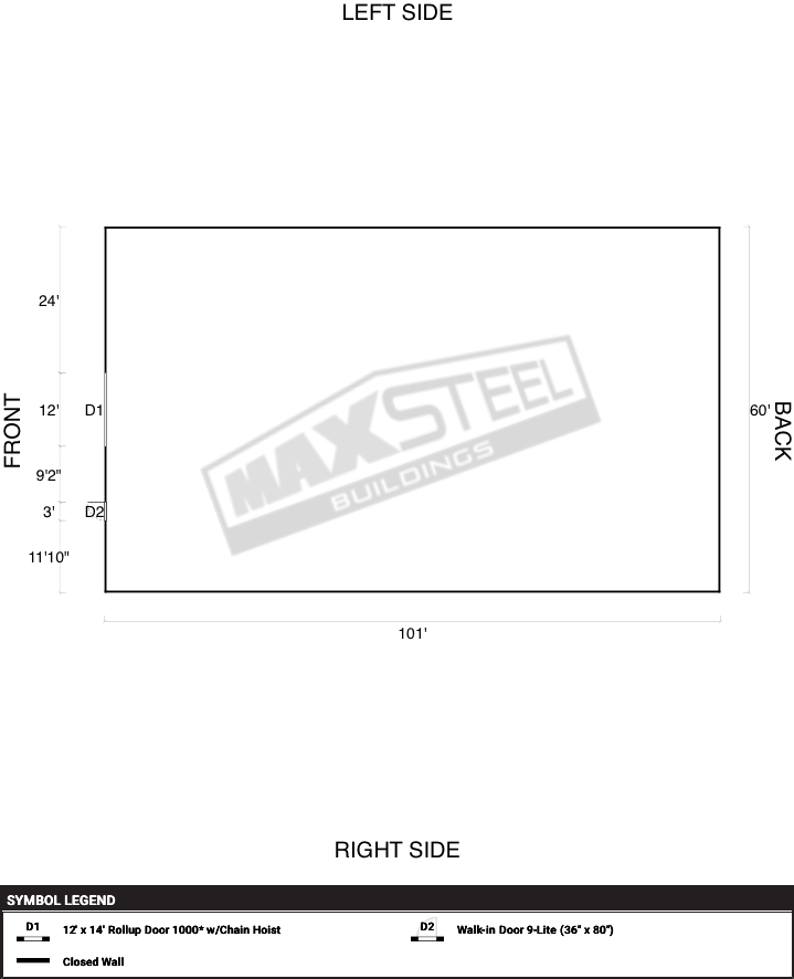 Industrial (42' - 60' wide) 60x101 - Image 2
